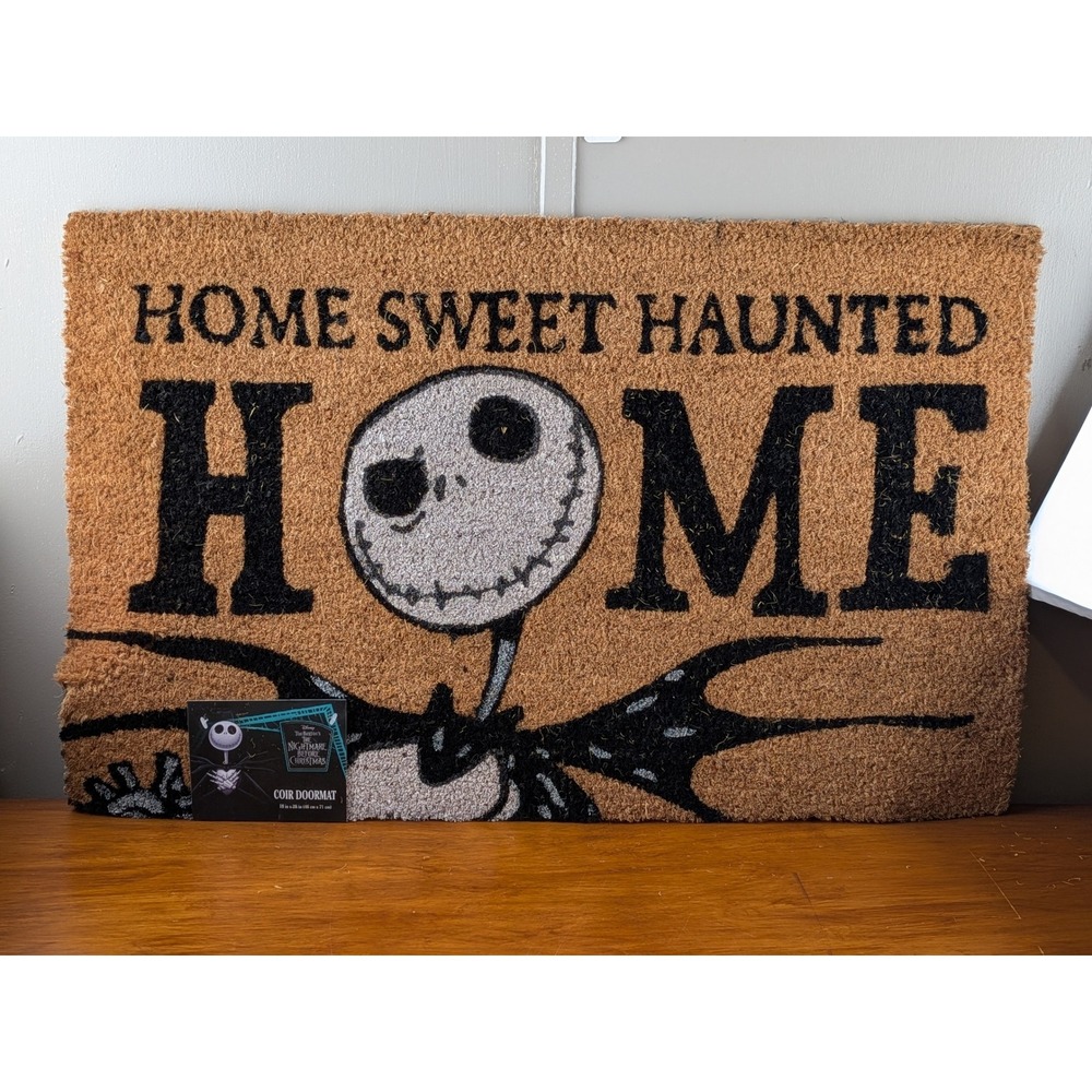 Disney Nightmare Before Christmas Jack Skellington Coir Doormat 18x28 New